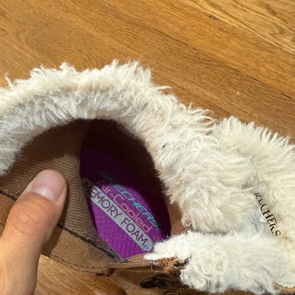 Skechers | Faux Fur Lace Up Boots for Girls